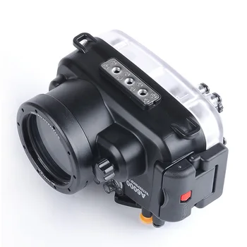 For Sony A6000 16-50mm Objektiv Meikon 40M 130ft Vandtæt undervandshus Tilfælde Dække Kamera Dykning Svømning