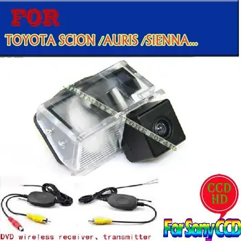 For sony ccd GPS/DVD bil reverse parkering ede trådløs kamera til TOYOTA SCION XB XD/URBAN CRUISER/AURIS /SIENNA vidvinkel