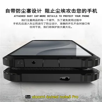 For Xiaomi 6X A1 Max2 Tilfælde Blødt TPU Silicium Hybrid Luksus Combo Robust Telefon Coque For Xiaomi 5 5C 5S 6X 6 plus bagcoveret