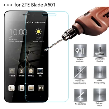 For ZTE Blade A601 hærdet glas screen protector Film Til ZTE Blade Et 601 Oprindelige 2,5 D 9H præmie Telefon beskyttende Film sag