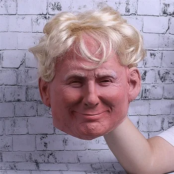 Formand Trump Maske Realistisk Voksne Halloween Deluxe-Latex Hovedet Fuld Donald Trump Maske med Hår