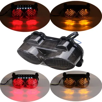 (Forsendelse Fra OS) Bremse Bageste LED baglygte LED Bageste blinklys Til Kawasaki ZX6R J1/J2 ZX6R G1/G2 ZR7S 00-03