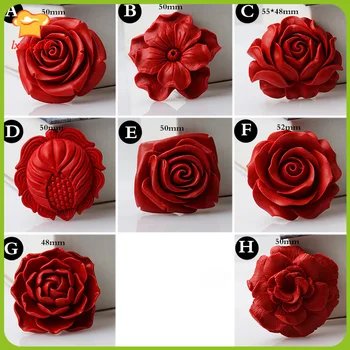 Forskellige DIY dekorativ blomst fondant kage forme leret formen sæbe forme chokolade skimmel Dessert Værktøjer