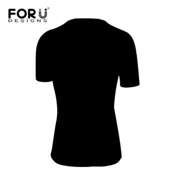 FORUDESIGNS Cool 3D Muscle Udskrivning Herre T-shirt med Dødningehoved O-Hals, Korte Ærmer Toppe Tee for Mænd Sommeren Afslappet Trænings-og Slim T-Shirt