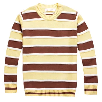 Forår og Efterår Bomuld, Dreng Sweater Grundlæggende Shirt Barn Sweater børnetøj Pullover O-hals Stribet Tøj til Børn