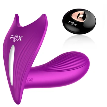 FOX Varme Trådløs Fjernbetjening Butterfly Vibrator Trusser Musik Sensor Vibrator Sex Legetøj for kvindens Klitoris Stimulator