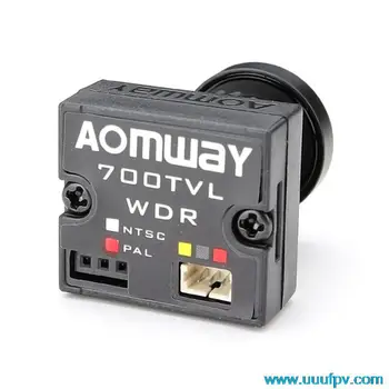 FPV Aomway 700TVL 700LINE WDR CMOS HD-Kamera, PAL til FPV Quadcopter Multicopter Fremme 2.1 Linse MINI JST Stik 5P