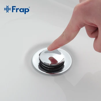 Frap Moderne stil Badeværelse basin affald Pop Up Affald Forfængelighed Fartøj Vask Afløb Med overløb hul F66 F66-2