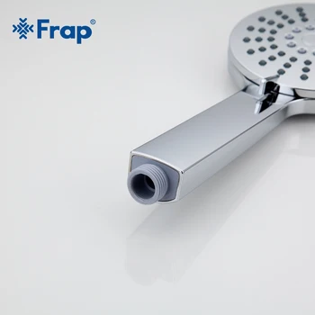 Frap Tre Justering vandbesparende Runde brusehoved ABS plast hånd holder bad med brusebad Badeværelse Tilbehør F006