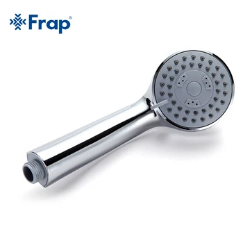 Frap Tredje justering af gear vandbesparende runde brusehoved ABS plast hånd holder regn spray bad med brusebad Badeværelse Tilbehør F01