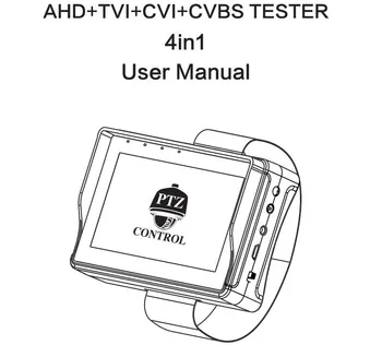 Fremme 4,3 tommer fire i en HD CCTV tester overvåge AHD CVI TVI CVBS analoge kameraer test 1080P 960P 720P PTZ-lyd-12V