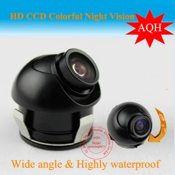 Fremme CCD HD nattesyn bil førerspejlets kamera for 360 graders Rotation forfra side view Universal kamera Gratis Fragt
