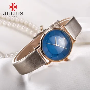 Fremme Julius Ure Modebranchen Kvinder Læder Rem Japan Quartz Movt Oprindelige Designer Ur Relogio Relojes JA-921