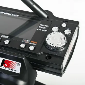 FS-GT3B 2,4 G 3CH RC Båd eller Bil Kontrol Pistol Sender & Modtager For Radio Control-Modeller Høj Følsomhed med LED Skærm