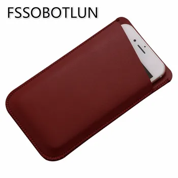 FSSOBOTLUN For OUKITEL U11 Plus Tilfælde Luksus Dobbelt lag Microfiber Læder Phone sleeve Taske Dække Pose Lomme med Kort Slot