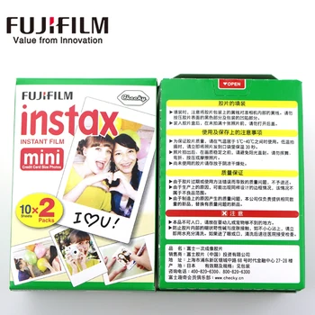 Fujifilm instax mini-film 60 ark hvid Kant 3 Tommer bred film for Instant Kamera mini 8 9 7 25 50 90 Fotopapir+Gave