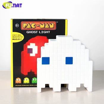 FUMAT Tegnefilm USB-Pac-man Spil, Tema Farve Night Light-LED ' Ghost Lys Soveværelse børneværelse feriebolig Dekoration Night Lights