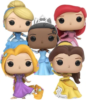 Funko pop Officielle Skønheden og udyret Prinsesse: Ariel, Belle, Askepot, Rapunzel, Tiana Vinyl Figur Collectible Model Toy