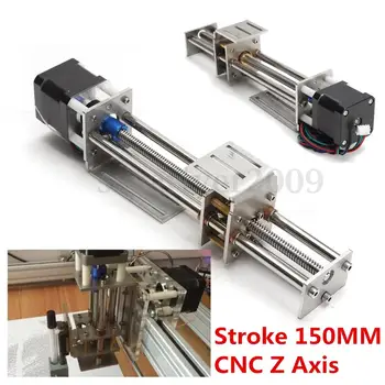 Funssor 50mm/150mm Slide Slagtilfælde CNC Z-Aksen slide Lineær Bevægelse +NEMA17 stepmotor For Reprap Gravering Maskine