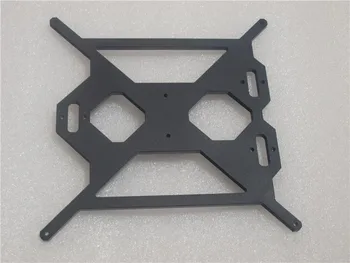 Funssor Reprap Prusa i3 MK2 Klon aluminium Enkelt frame +varme seng 6mm tykkelse sort farve CNC lavet