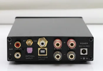 FX-Lyd D802C Fuld Digital Audio-Forstærker, Bluetooth-Indgang USB - /RCA/Optisk/Coax ind 24Bit/192KHz 80W*2 Power Adapter