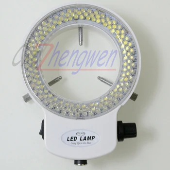 FYSCOPE 144 LED-Ring Hvidt Lys-lampe Lampe For Industrien Stereo-Mikroskop med AC-Effekt Justerbar Forstørrelse Adapter