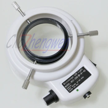 FYSCOPE 144 LED-Ring Hvidt Lys-lampe Lampe For Industrien Stereo-Mikroskop med AC-Effekt Justerbar Forstørrelse Adapter