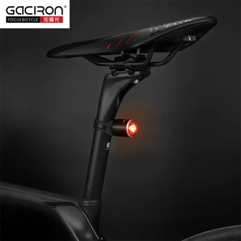 Gaciron Road bike Cykel Vandtæt Riding Bageste Baglygte Mini Led Usb-Genopladelige Mountain Cykling Hale-lampe Automatisk Lys