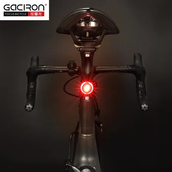 Gaciron Road bike Cykel Vandtæt Riding Bageste Baglygte Mini Led Usb-Genopladelige Mountain Cykling Hale-lampe Automatisk Lys