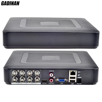 GADINAN 8CH AHDNH 1080N DVR Analog IP-AHD TVI CVI 5 I 1 DVR 4-KANALS Analog 1080P Støtte 8 kanal AHD 1080N/4-KANALS Afspilning af 1080P