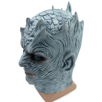 Game Of Thrones Halloween Maske Nat King Walker Står over NATTEN RE Zombie Latex Maske Voksne Cosplay Trone Kostume Part Maske