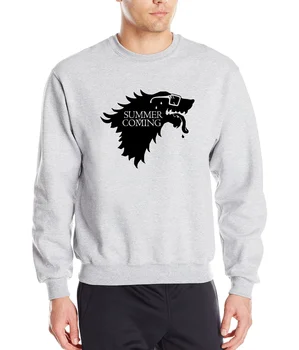 Game Of Thrones Sommeren Er på Vej Sjove Sweatshirts 2017 Forår Vinter Mænd Hoodie Sweatshirt Fleece af Høj Kvalitet Mænds Sportstøj