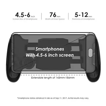 GameSir F1 MOBA-Controller til Android & iPhone (Mobile Legender, Hovmod osv) Gamepad Greb Forlænget Håndtag