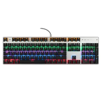 Gaming Mekanisk Tastatur Farverige Baggrundslys Anti-ghosting Blå/Sort/Rød Skifte 87/104 Nøgler USB-Kabel Computer Tastatur