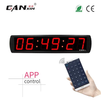 [Ganxin]4' APP-kontrol-led digital wall clock home decor-pladsen wall clock mode