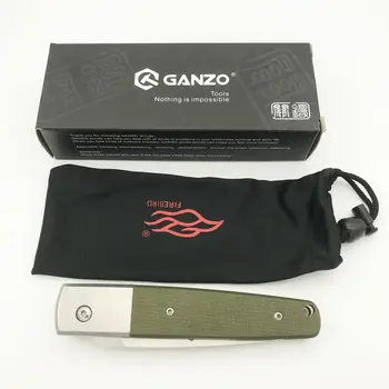 Ganzo G7212 Firebird F7212 58-60HRC 440C G10 eller Træ Håndtag Folde Kniv Overlevelse Camping Jagt Lomme Kniv Taktisk Værktøj
