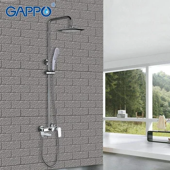 GAPPO 1 SÆT Top Kvalitet badekar bruser vandhaner sæt Badeværelse mixer bruser badekar vandhaner regnbruser væggen torneira tryk på brusehoved