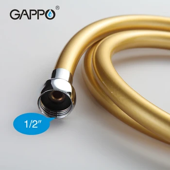 GAPPO 1pc Høj Kvalitet 1,5 m guld PVC Fleksibel bruserslange bruserslange fleksibel vvs-slange for håndbruser slange, rør GA47-6