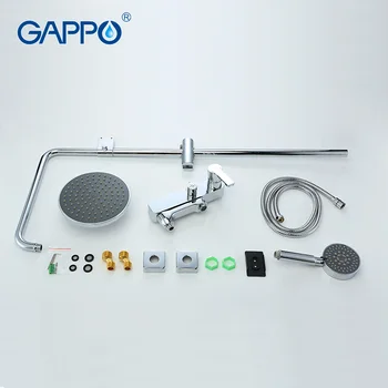 GAPPO badekar bruser vandhaner, badekar armatur badekar og regnbruser tryk badeværelse brusebad hovedet rustfrit brusebad bar GA2402