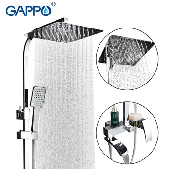 GAPPO badekar faucet brus tryk på Chrome badekar mixere Nedbør Badekar vandhaner vandfald Badeværelse brusebad hovedet badekar faucet