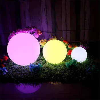 Genopladelige Fjernbetjening RGB Farverige LED Flydende Kugle belyst swimmingpool bolden lys IP68 Har Udendørs Lys