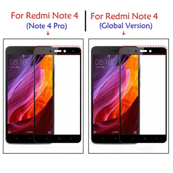 GerTong Farve Fuld Dækning af Hærdet Glas til Xiaomi Redmi 4 pro prime 3S 3X Note 4 Globale Version 4X 4A Skærm Beskyttelses Film