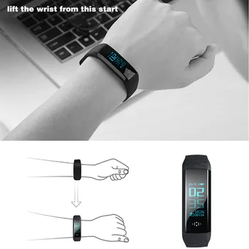 GIMTO Cool Sport Mænd Kvinder Armbånd Smart Ur med puls, Blodtryk Ilt Sove overvågning LED Smartwatch Til Android, iOS