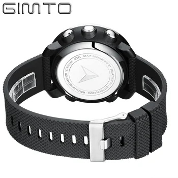 GIMTO Sport Smart Ur Mænd Skridttæller LED Stødsikker Vandtæt Ur Digital Ur Elektronisk Håndled Ure Militære Smartwatch