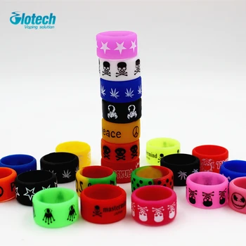 Glotech 50stk/Masse silikone elastik vape ring for mekanisk mods rda rba dekorative og beskyttelse vape ecig Skridsikre bånd