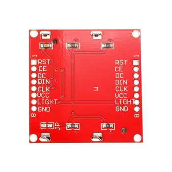 Glyduino til Nokia 5110 84*48 Rød Baggrundsbelysning LCD-Modul Adapter PCB til Arduino Development Board