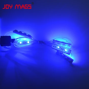GLÆDE MAGS Farverige LED byggesten Tilbehør Toy 1pcs 6 Seriel Lys USB-Strøm Kompatibel med Lego Creator Dekoration