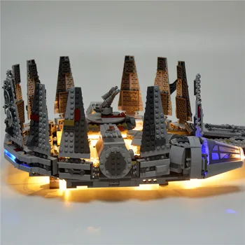 GLÆDE MAGS Kun Ført byggesten Kit Light Up Kit Til Star Wars Millenium Falcon Kraft Opvågnen 10467 Eksklusive Model