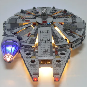 GLÆDE MAGS Kun Ført byggesten Kit Light Up Kit Til Star Wars Millenium Falcon Kraft Opvågnen 10467 Eksklusive Model