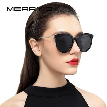 GLÆDELIG Kvinder Brand Designer Cat Eye Polariserede Solbriller med UV-Beskyttelse S'6152